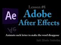 Adobe After Effects Lesson 8 - DEMO Sand Text (Blowing Sand Effect)