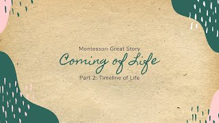 Montessori Lesson for 6-9 Year Olds: TIMELINE OF LIFE with Narration | History - HuntersWoodsPH.com