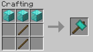 Minecraft but you can craft MEGA tools from any block...