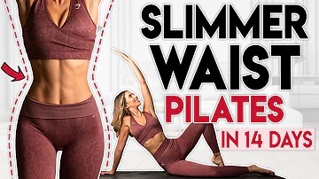 TIGHTER & SLIMMER WAIST in 14 DAYS 🔥 Fat Burn Pilates Workout | 5 min