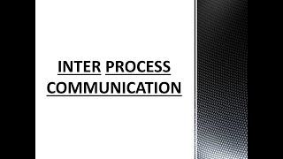 INTER PROCESS COMMUNICATION in Concurrent and Parallel Programming  //in TELUGU