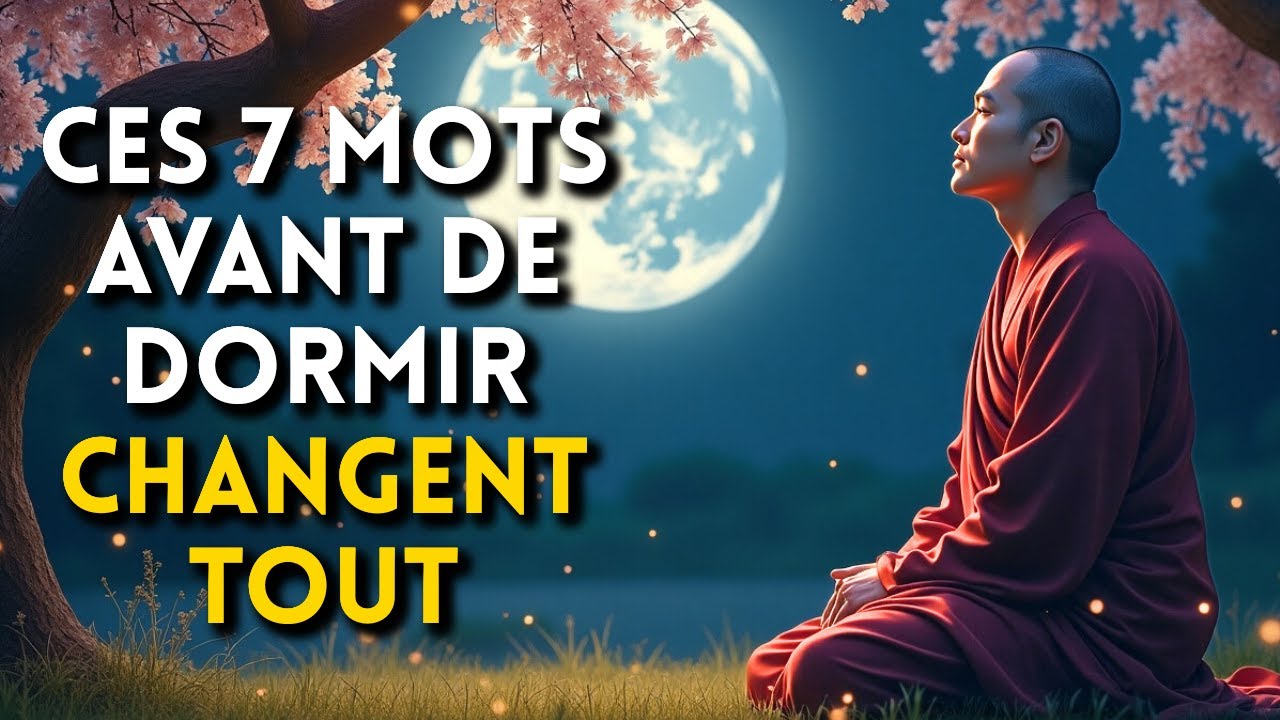 😴 Bouddhisme : 7 mots à dire avant de dormir (ils changent tout)