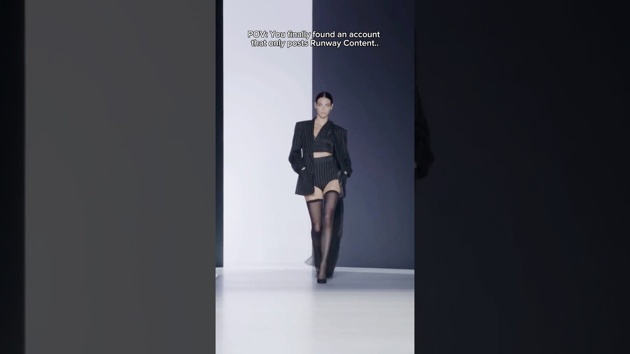 Vittoria walking for Dolce Gabbana. 