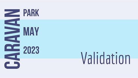 4 BTEC Level 3 Information Technology Unit 2 CSMI Caravan Park (Validation)