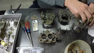 Rebuilding a GM Rochester 2Jet carburetor complete overhaul