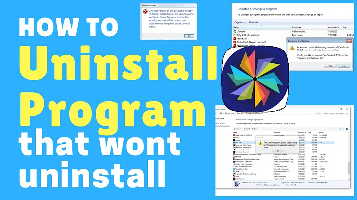 [Solved] Unable to Uninstall Program, corrupt stubborn software (easy 100% working)