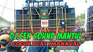 DJ CEK SOUND TERBARU PASTI MANTUL BUAT KARNAVAL 2020