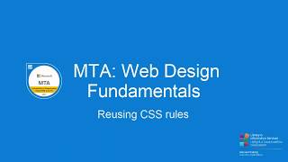 Reusing CSS Rules | MTA Web Design Fundamentals | Cardiff Met