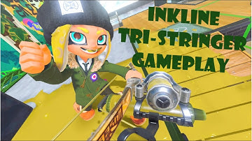 Inkline Tri-Stringer Gameplay - Splatoon 3 | X-Battle (Tower Control)