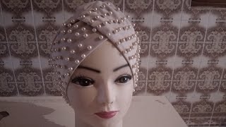 مفاجأة للعرائس والمحجبات خياطة بوني للافراح والمناسبات // Diy easy turban