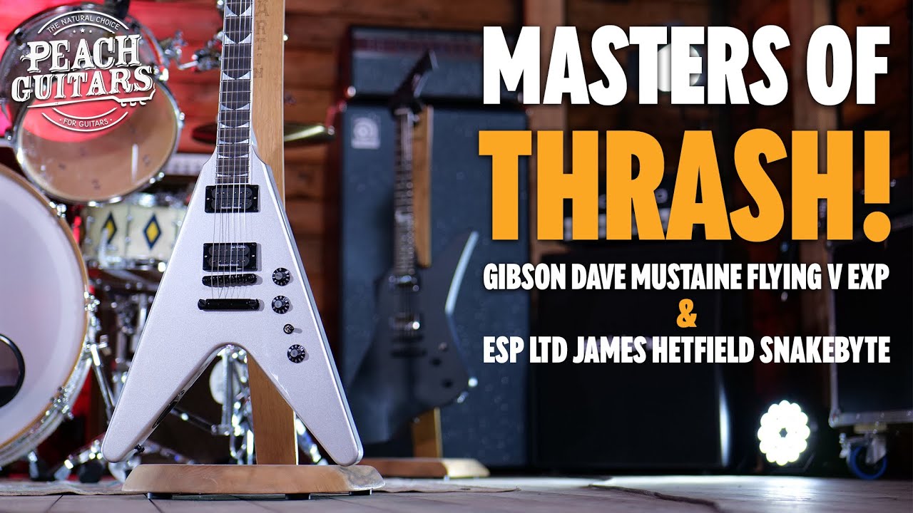 Masters Of Thrash Gibson S New Dave Mustaine Flying V Ltd James Hetfield Snakebyte Youtube Masters Of Thrash Gibson S New Dave Mustaine Flying V Ltd James Hetfield Snakebyte Youtube