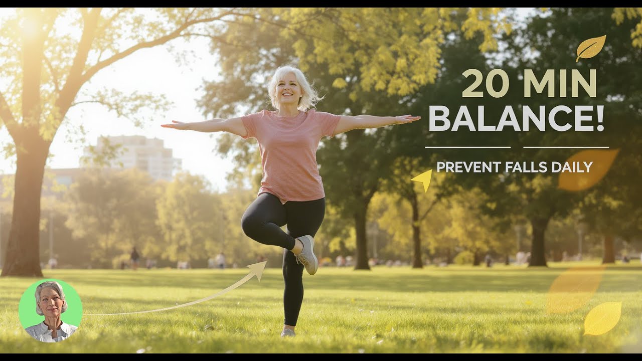 20 Min Balance: Prevent Falls Daily for Seniors - YouTube