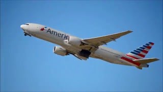 American Airlines 777-223(ER) (AA281) departing DFW International Airport (N751AN) {DFW-ICN}