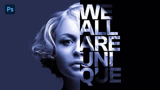How to Create Text portrait Effect in Photoshop - Version 3