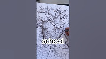 DRAWING ON THE FIRST DAY OF SCHOOL😭📚 #art #drawing #sketchbook #school #sketch