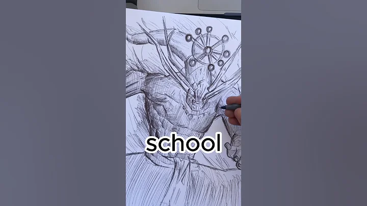 DRAWING ON THE FIRST DAY OF SCHOOL😭📚 #art #drawing #sketchbook #school #sketch