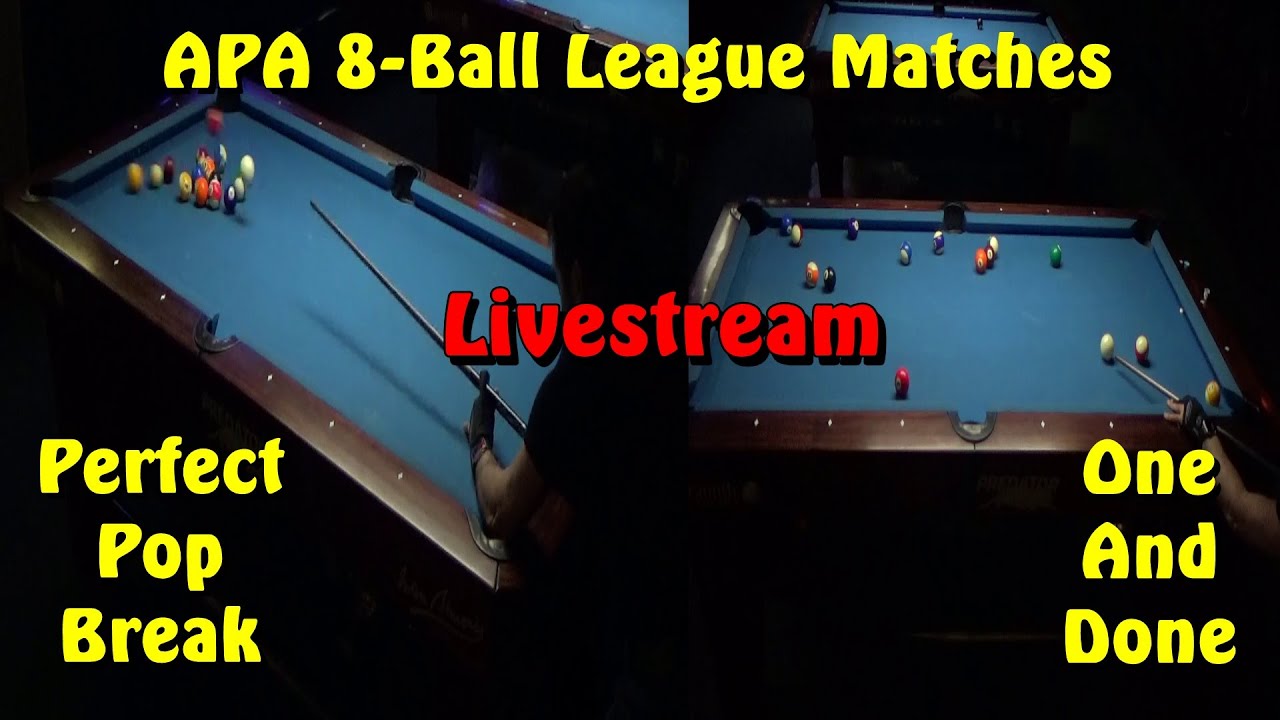 Live Stream !!! Reviewing Two Of My APA 8-Ball Matches