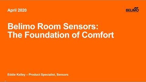 Webinar: Belimo Room Sensors – The Foundation of Comfort