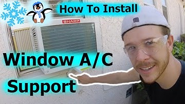 How To Install Window Air Conditioner Support Bracket -Jonny DIY