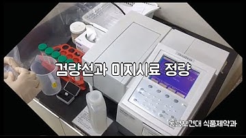 [동남보건대 식품제약과] 검량선과 미지시료 정량 - 카페인