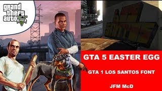 GTA V - GTA 1 Font Easter Egg