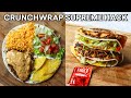 Tik Tok Tortilla Wrap Hack = EASIEST Crunchwrap Supreme - Taco Bell Copycat Recipe #ASMR Cooking