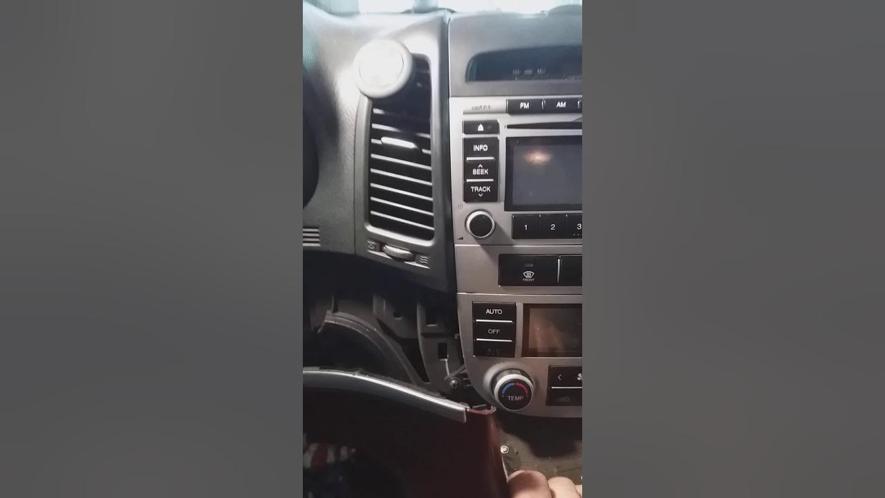 Santa fe как снять магнитолу Как обновить прошивку магнитолы Hyundai Santa Fe (2G), 2,7 л, 2009 года автоз