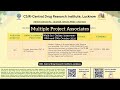 Project Associate positions, @CSIR - Central Drug Research Institute, Lucknow Uttar Pradesh #job