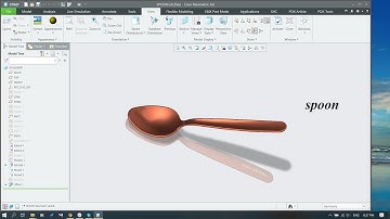 [CREO TUẤN NGUYỄN]  Part Tutorial - Bài 12: Thiết kế Spoon trên Creo Parametric.