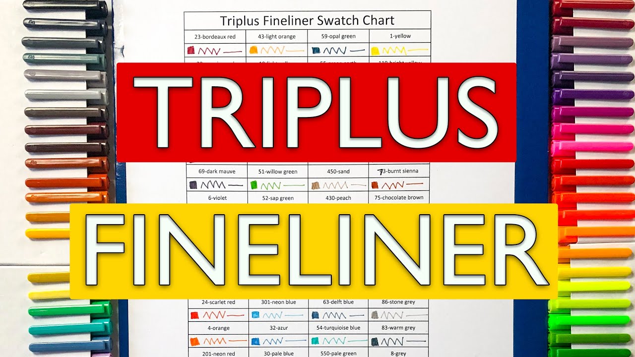 Staedtler Triplus Fineliner 60 Colored Pens Swatch Template DIY Color  Swatch Printable Digital PDF Template Instant Download 