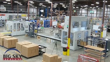 Revolutionizing Packaging: Watch Our Machine Stack, Box, and Palletize Plastic Closures!