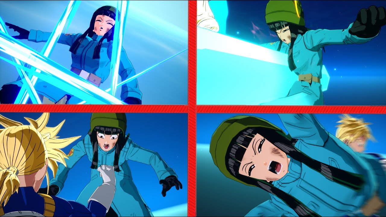 Three Trunks gang up on Future Mai (Dragon Ball: Sparking Zero)