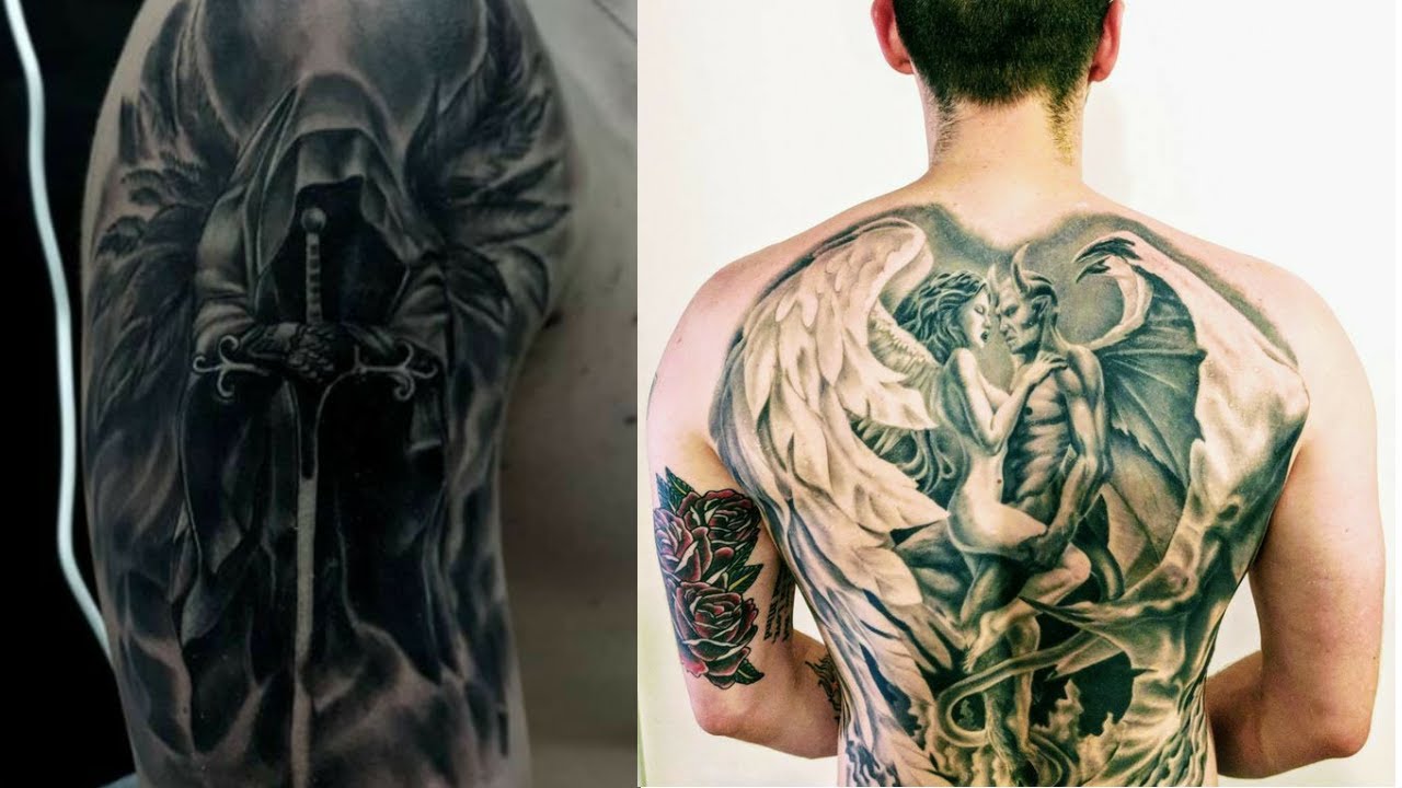 20 Angel Tattoos for Men of Faith 2023  The Trend Spotter