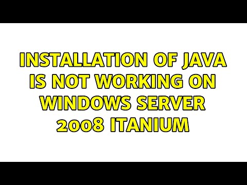 Installation of Java