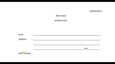 APSET-2019 ADDRESS SLIPS
