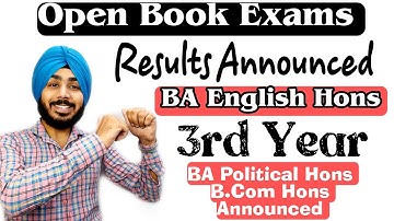 SOL OBE Annual Mode 3rd Year | BA English Hons Results Announced | Jasmeet Classes