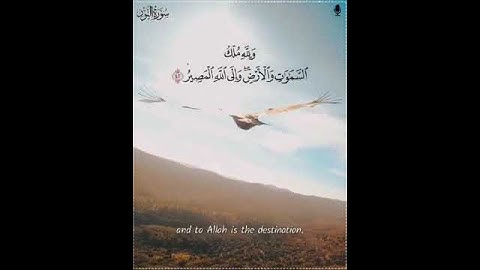 ما تيسر من سورة النور بصوت جميل جدا