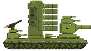 Vẽ xe tăng tự chế KB 6 và Morty theo phim hoạt hình xe tăng