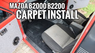 Installing New Carpet and Noico Sound Deadening in My Mazda B2000 B2200 | Flake Garage