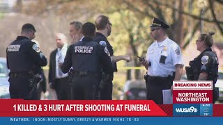 Shooting outside of funeral leaves 1 killed, 3 hurt in DC