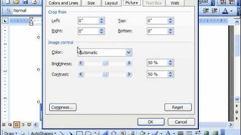 Word 2003 Tutorial The Format Picture Dialog Box Microsoft Office Training Lesson 13.6