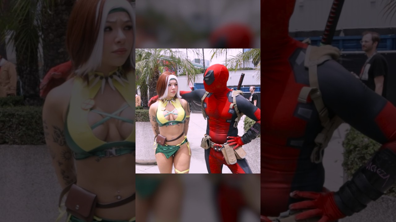 Sorry Wade, Rogue isn't interested 😭 #deadpool #rogue #cosplay