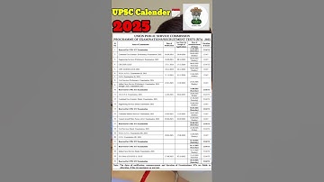 UPSC Calender 2025 🗓 #upsccse  #youtubeshorts #calendar #ias  #trending #viral #new #upsc #study