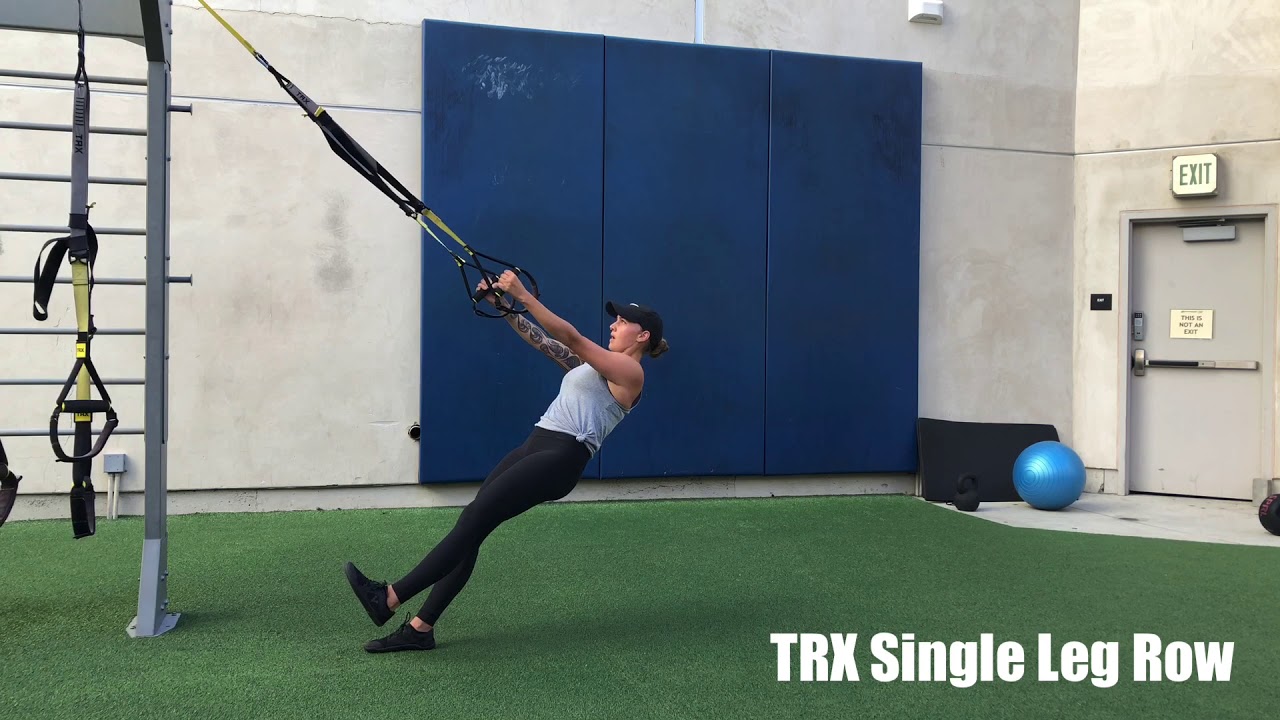 TRX Single Leg Row YouTube