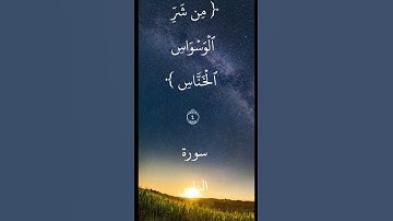 آيه  رقم ٤ من سورة الناس