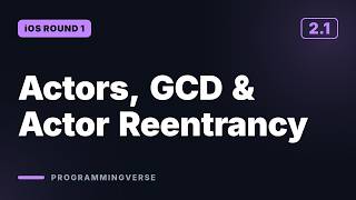 Actors, GCD & Actor Reentrancy | iOS Interview Round 1 (2.1)