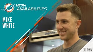 Mike White meets with the media | Miami Dolphins