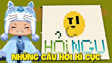 Những câu hỏi kì cục trong Mini World | Meowpeo giải đố