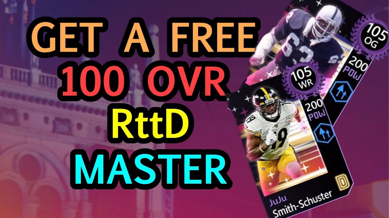 How to get a FREE 100 OVR RTTD MASTER | RTTD GUIDE MADDEN MOBILE