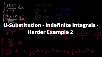 U-Substitution - Indefinite Integrals - Harder Example 2 - Calculus 1 - Chroniva